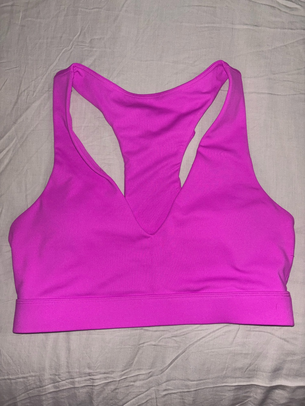 Fabletics Wireless Racerback Bralette - Fuchsia Pink